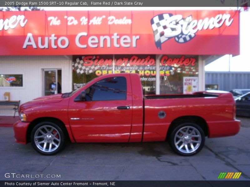 Flame Red / Dark Slate Gray 2005 Dodge Ram 1500 SRT-10 Regular Cab