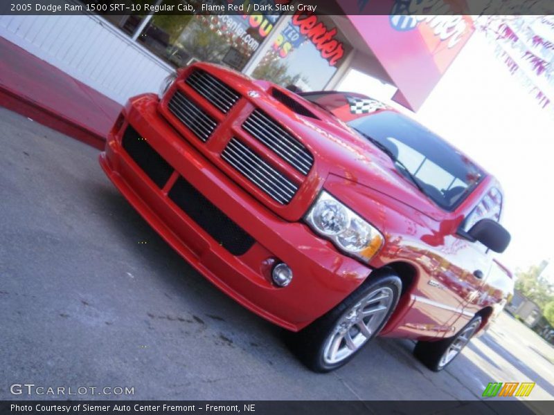 Flame Red / Dark Slate Gray 2005 Dodge Ram 1500 SRT-10 Regular Cab
