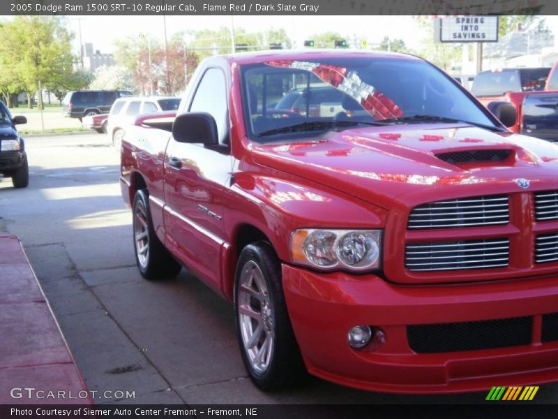 Flame Red / Dark Slate Gray 2005 Dodge Ram 1500 SRT-10 Regular Cab