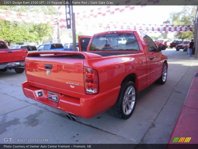 Flame Red / Dark Slate Gray 2005 Dodge Ram 1500 SRT-10 Regular Cab