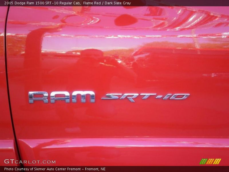 Flame Red / Dark Slate Gray 2005 Dodge Ram 1500 SRT-10 Regular Cab