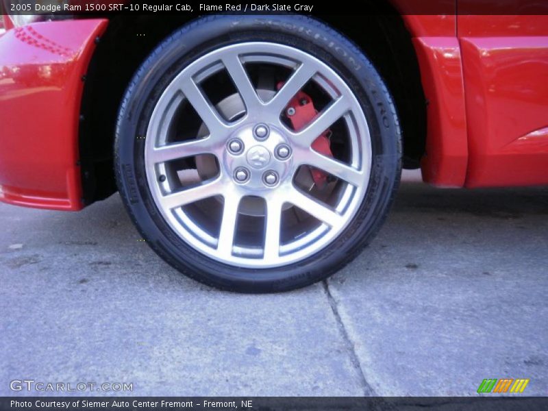 Flame Red / Dark Slate Gray 2005 Dodge Ram 1500 SRT-10 Regular Cab