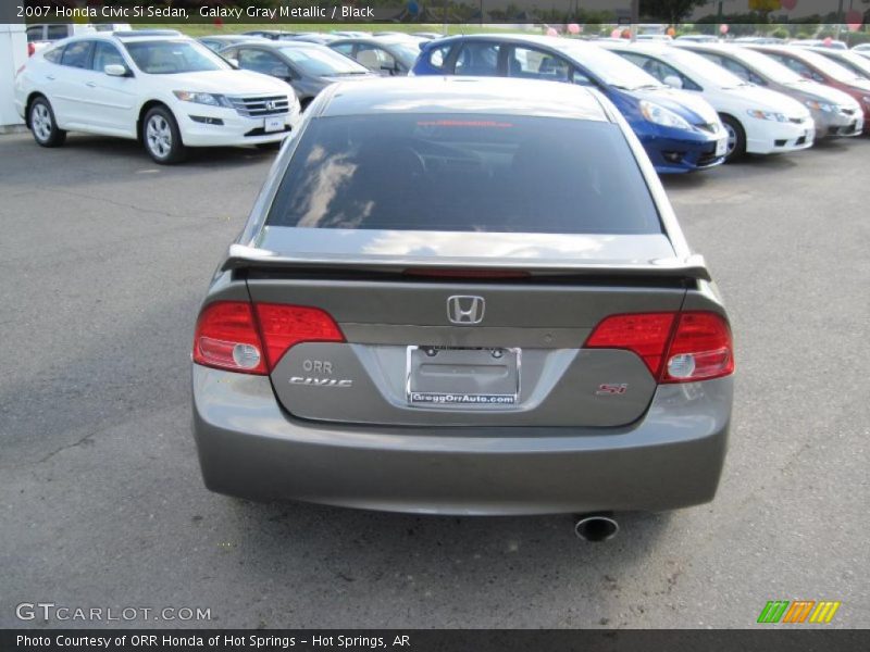 Galaxy Gray Metallic / Black 2007 Honda Civic Si Sedan