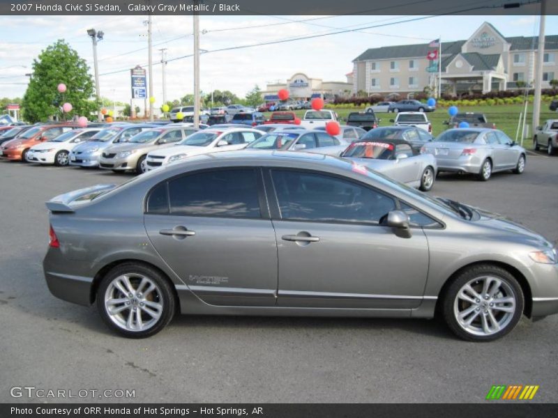 Galaxy Gray Metallic / Black 2007 Honda Civic Si Sedan