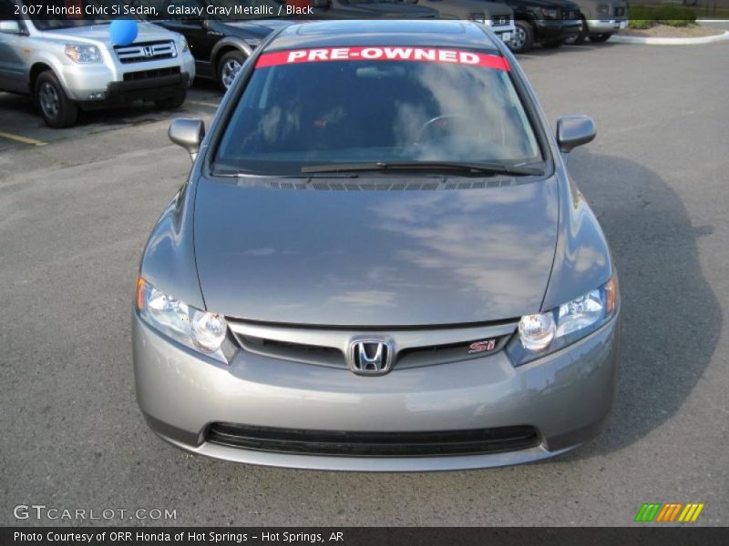 Galaxy Gray Metallic / Black 2007 Honda Civic Si Sedan