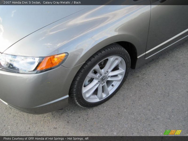 Galaxy Gray Metallic / Black 2007 Honda Civic Si Sedan