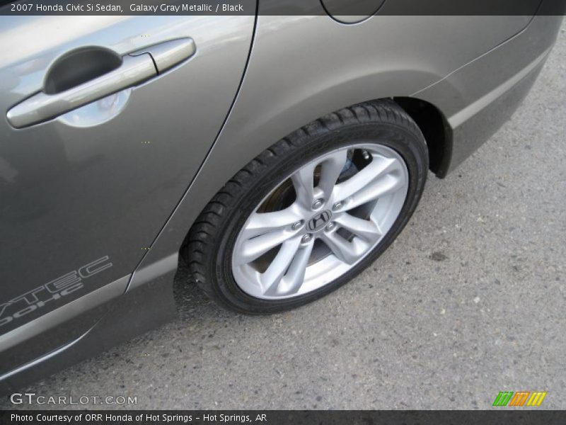 Galaxy Gray Metallic / Black 2007 Honda Civic Si Sedan