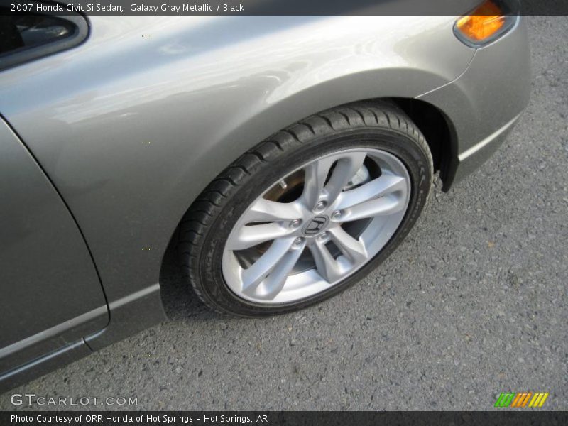 Galaxy Gray Metallic / Black 2007 Honda Civic Si Sedan
