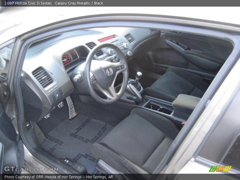 Galaxy Gray Metallic / Black 2007 Honda Civic Si Sedan
