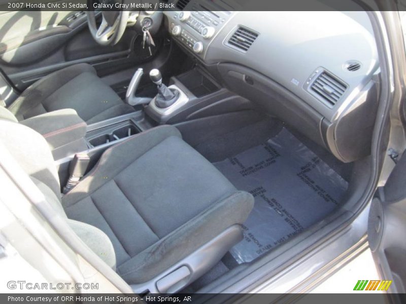 Galaxy Gray Metallic / Black 2007 Honda Civic Si Sedan