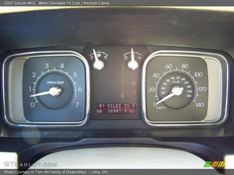 White Chocolate Tri Coat / Medium Camel 2007 Lincoln MKX