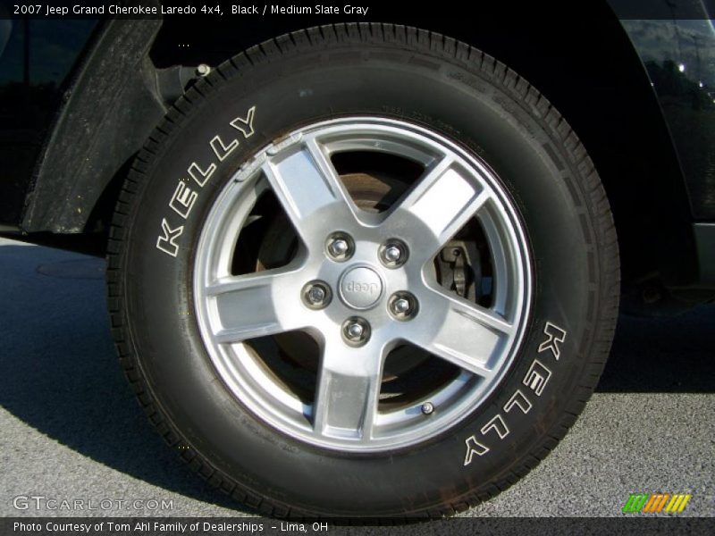 Black / Medium Slate Gray 2007 Jeep Grand Cherokee Laredo 4x4