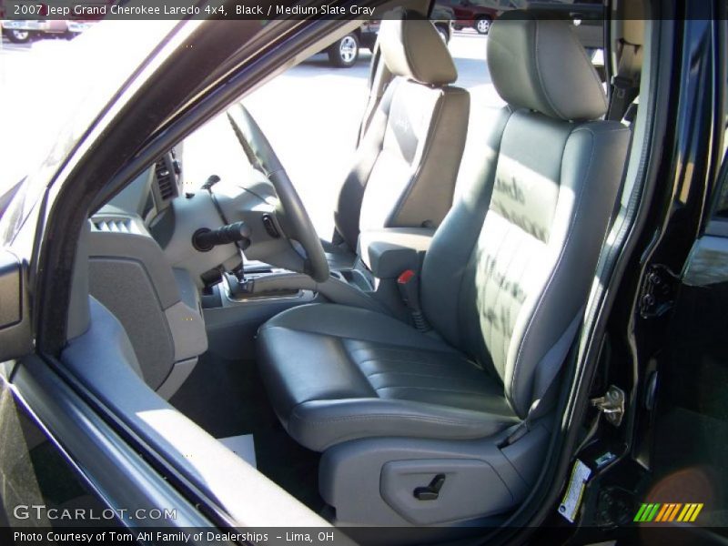 Black / Medium Slate Gray 2007 Jeep Grand Cherokee Laredo 4x4