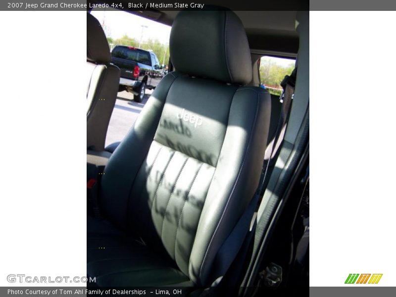 Black / Medium Slate Gray 2007 Jeep Grand Cherokee Laredo 4x4