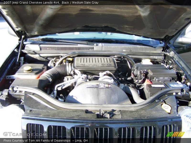 Black / Medium Slate Gray 2007 Jeep Grand Cherokee Laredo 4x4