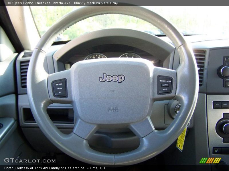 Black / Medium Slate Gray 2007 Jeep Grand Cherokee Laredo 4x4