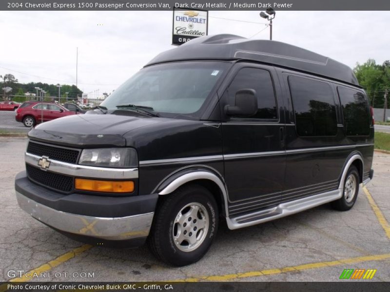 Dark Gray Metallic / Medium Dark Pewter 2004 Chevrolet Express 1500 Passenger Conversion Van