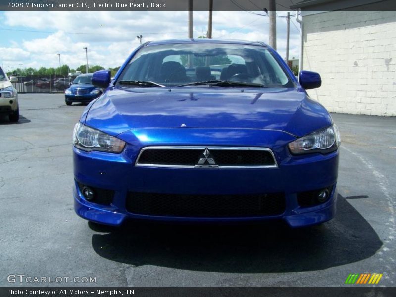 Electric Blue Pearl / Black 2008 Mitsubishi Lancer GTS