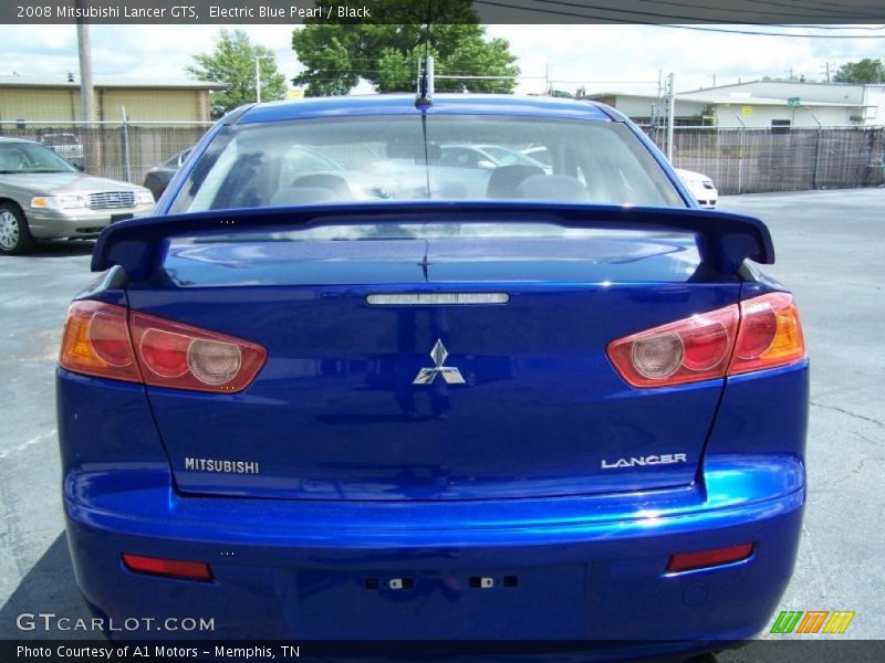 Electric Blue Pearl / Black 2008 Mitsubishi Lancer GTS