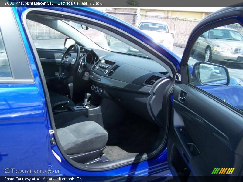 Electric Blue Pearl / Black 2008 Mitsubishi Lancer GTS