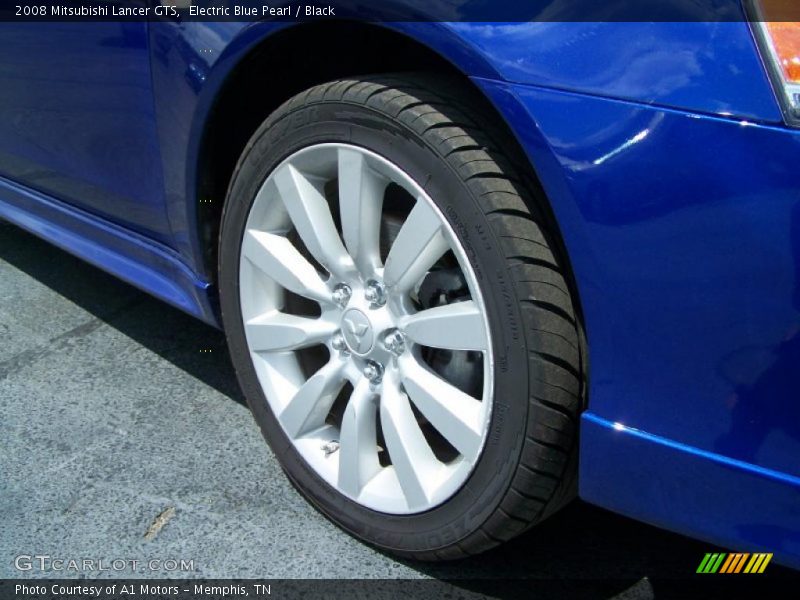 Electric Blue Pearl / Black 2008 Mitsubishi Lancer GTS