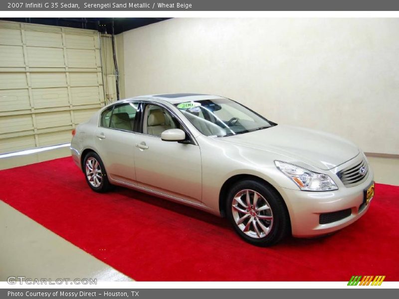 Serengeti Sand Metallic / Wheat Beige 2007 Infiniti G 35 Sedan