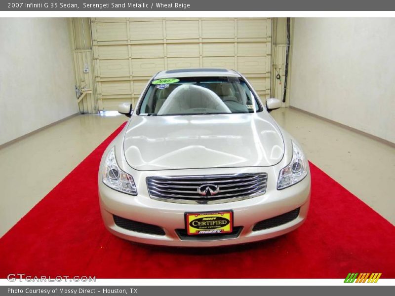 Serengeti Sand Metallic / Wheat Beige 2007 Infiniti G 35 Sedan