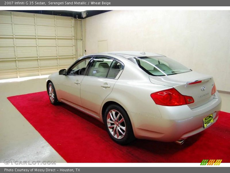 Serengeti Sand Metallic / Wheat Beige 2007 Infiniti G 35 Sedan