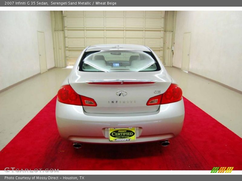Serengeti Sand Metallic / Wheat Beige 2007 Infiniti G 35 Sedan