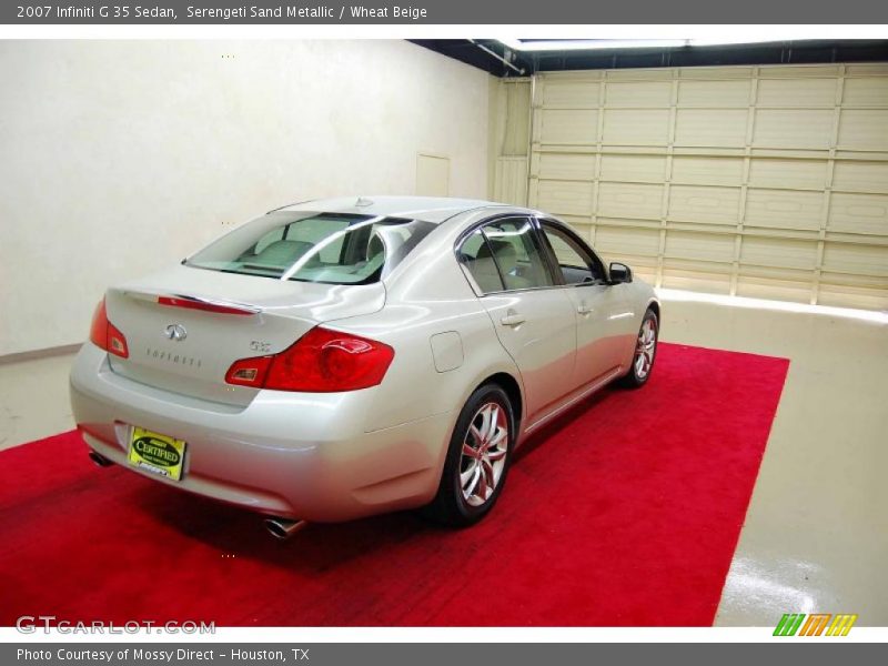 Serengeti Sand Metallic / Wheat Beige 2007 Infiniti G 35 Sedan