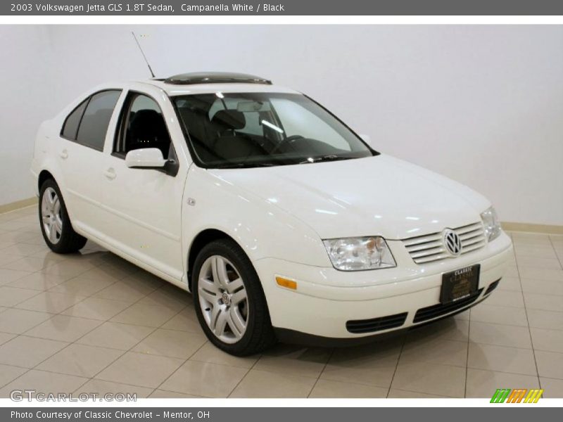 Campanella White / Black 2003 Volkswagen Jetta GLS 1.8T Sedan