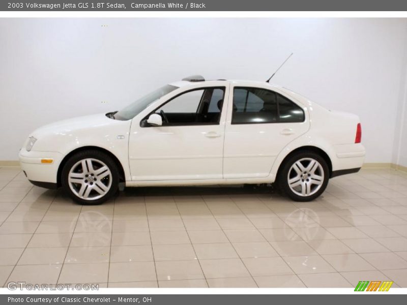 Campanella White / Black 2003 Volkswagen Jetta GLS 1.8T Sedan