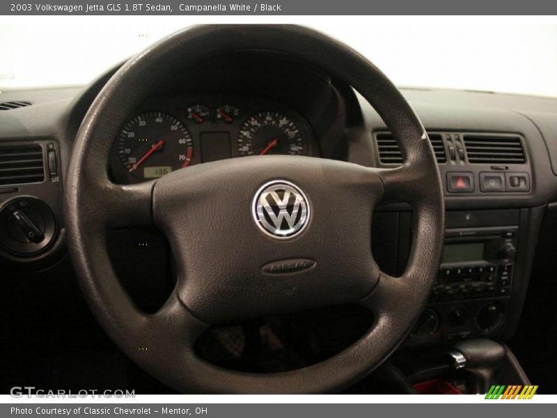Campanella White / Black 2003 Volkswagen Jetta GLS 1.8T Sedan