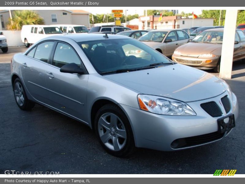 Quicksilver Metallic / Ebony 2009 Pontiac G6 Sedan