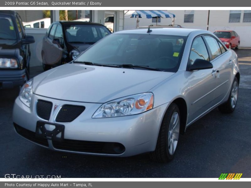 Quicksilver Metallic / Ebony 2009 Pontiac G6 Sedan