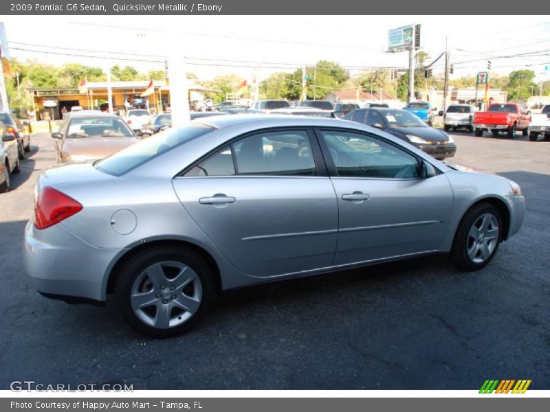 Quicksilver Metallic / Ebony 2009 Pontiac G6 Sedan
