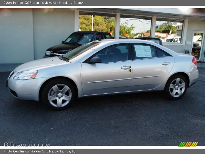 Quicksilver Metallic / Ebony 2009 Pontiac G6 Sedan