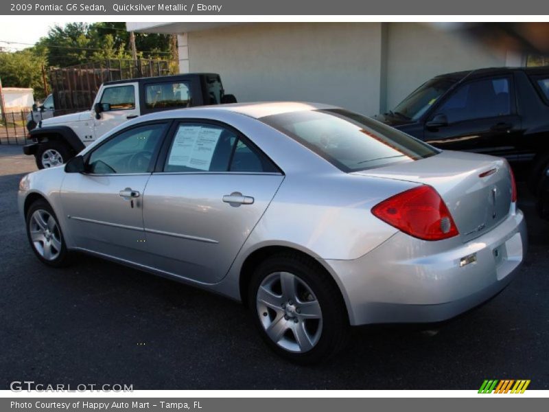 Quicksilver Metallic / Ebony 2009 Pontiac G6 Sedan