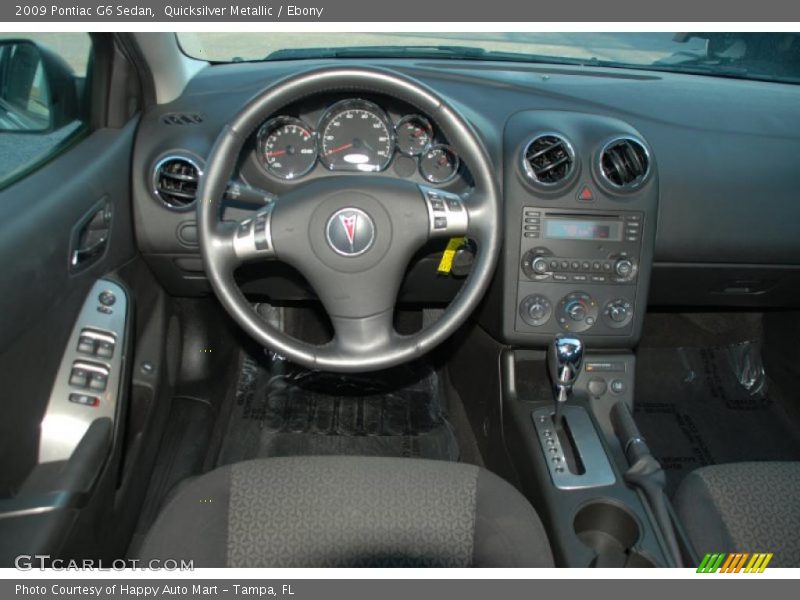 Quicksilver Metallic / Ebony 2009 Pontiac G6 Sedan