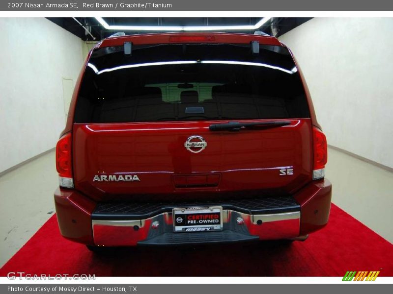 Red Brawn / Graphite/Titanium 2007 Nissan Armada SE