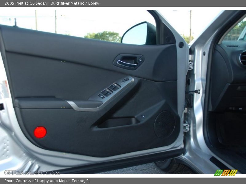 Quicksilver Metallic / Ebony 2009 Pontiac G6 Sedan