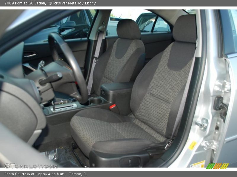 Quicksilver Metallic / Ebony 2009 Pontiac G6 Sedan