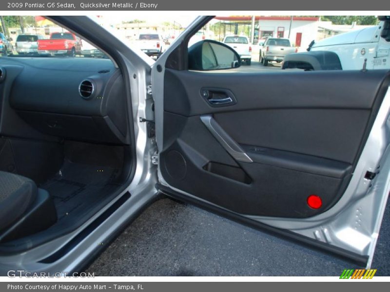 Quicksilver Metallic / Ebony 2009 Pontiac G6 Sedan