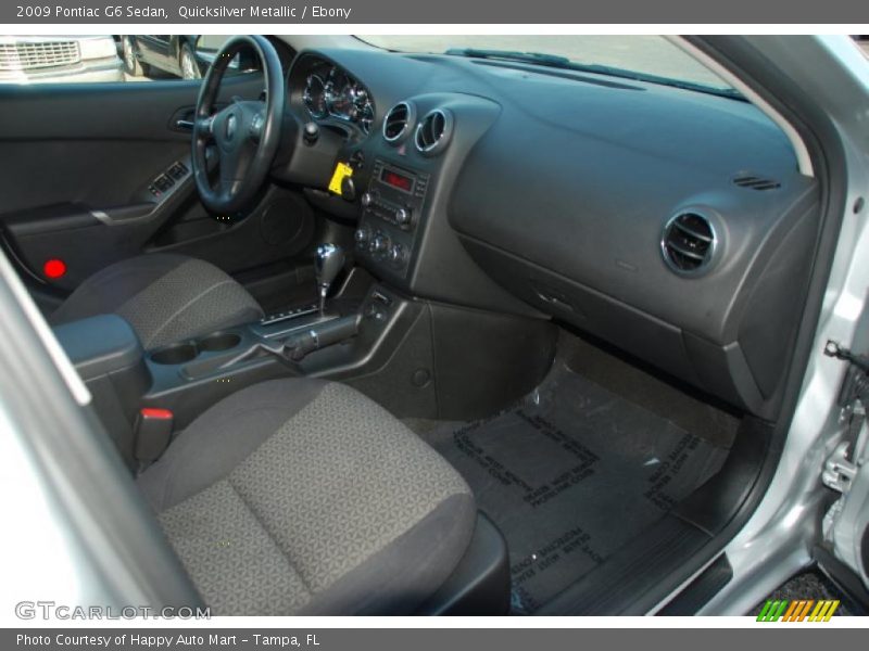Quicksilver Metallic / Ebony 2009 Pontiac G6 Sedan
