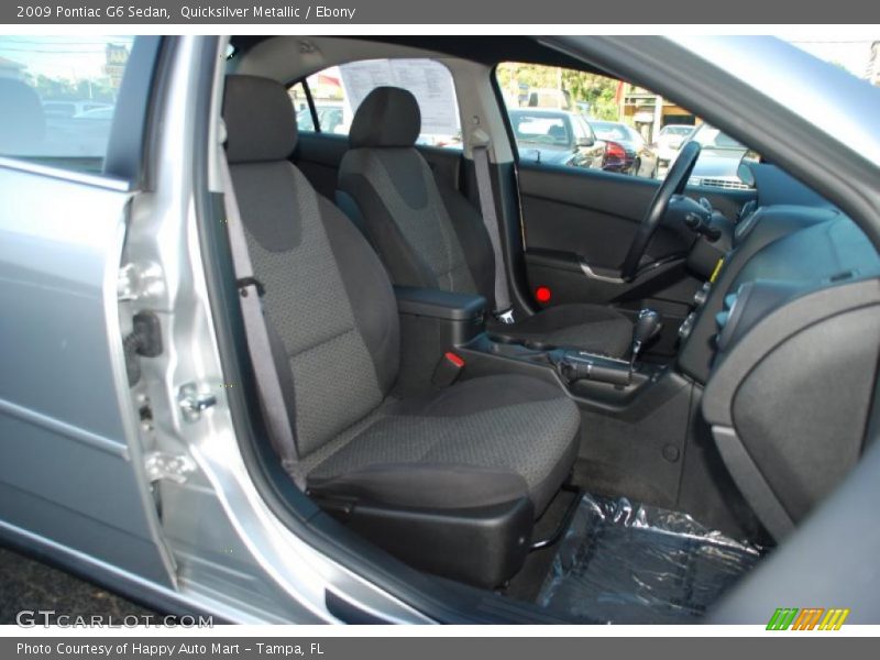 Quicksilver Metallic / Ebony 2009 Pontiac G6 Sedan