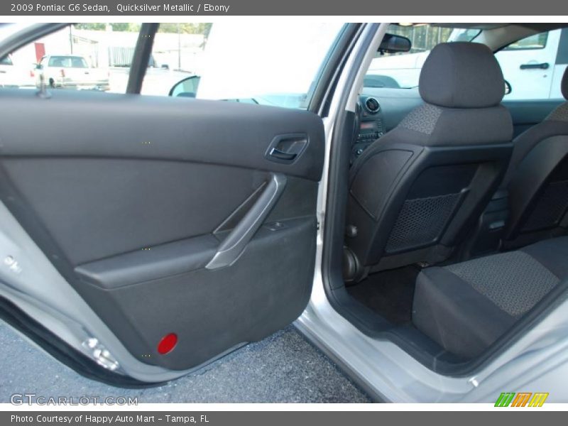 Quicksilver Metallic / Ebony 2009 Pontiac G6 Sedan