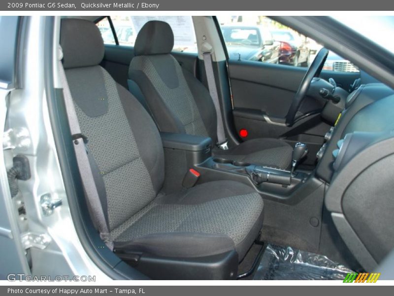 Quicksilver Metallic / Ebony 2009 Pontiac G6 Sedan
