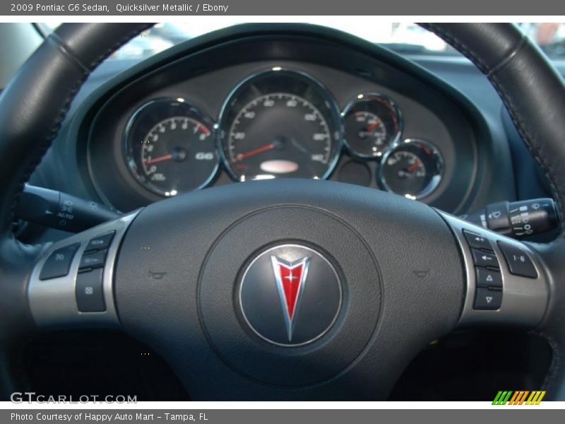 Quicksilver Metallic / Ebony 2009 Pontiac G6 Sedan