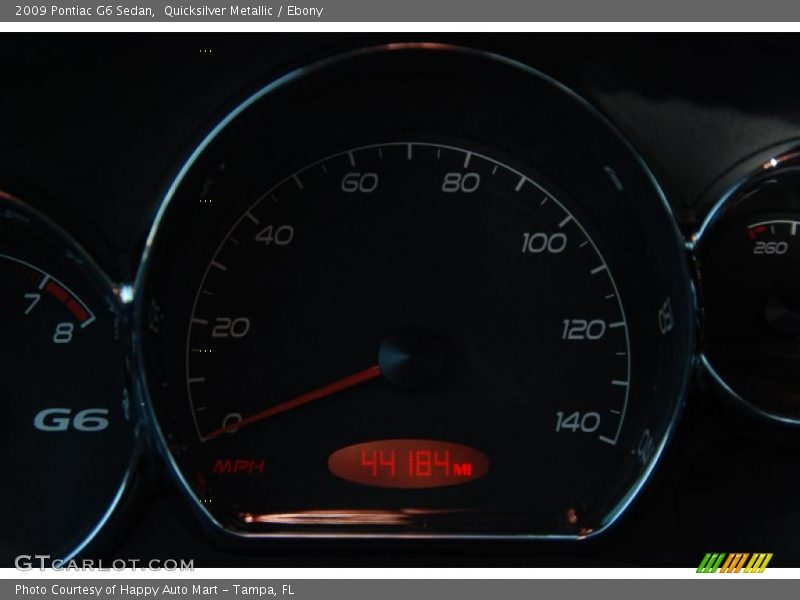 Quicksilver Metallic / Ebony 2009 Pontiac G6 Sedan
