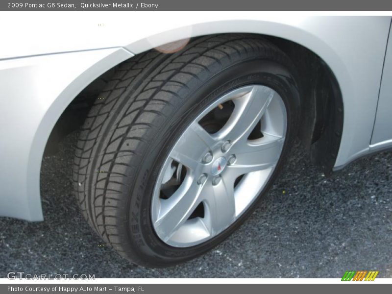 Quicksilver Metallic / Ebony 2009 Pontiac G6 Sedan
